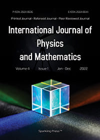 International Journal of Physics and Mathematics Cover Page